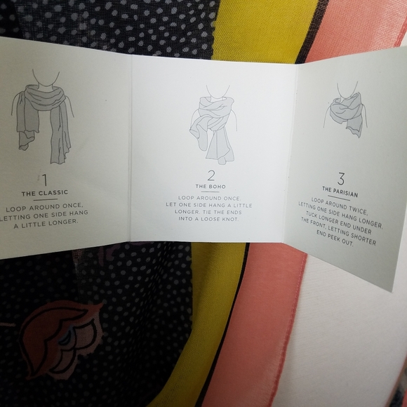 Loft The Long Scarf Tulip Heart Wrap - Picture 8 of 12